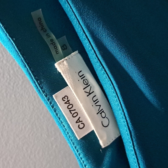 Calvin Klein Asymmetrical Blue Dress - Picture 8 of 8